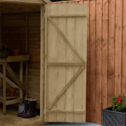 Forest Overlap 6 X 4ft Pressure Treated Apex Shed - No Window -Garden & Outdoors 12810887 9874833194714259