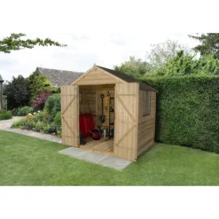7x5ft Forest Natural Timber Overlap Apex Pressure Treated Wooden Shed 15 7x5ft Forest Natural Timber Overlap Apex Pressure Treated Wooden Shed -Garden & Outdoors 12810891 1204833194309463
