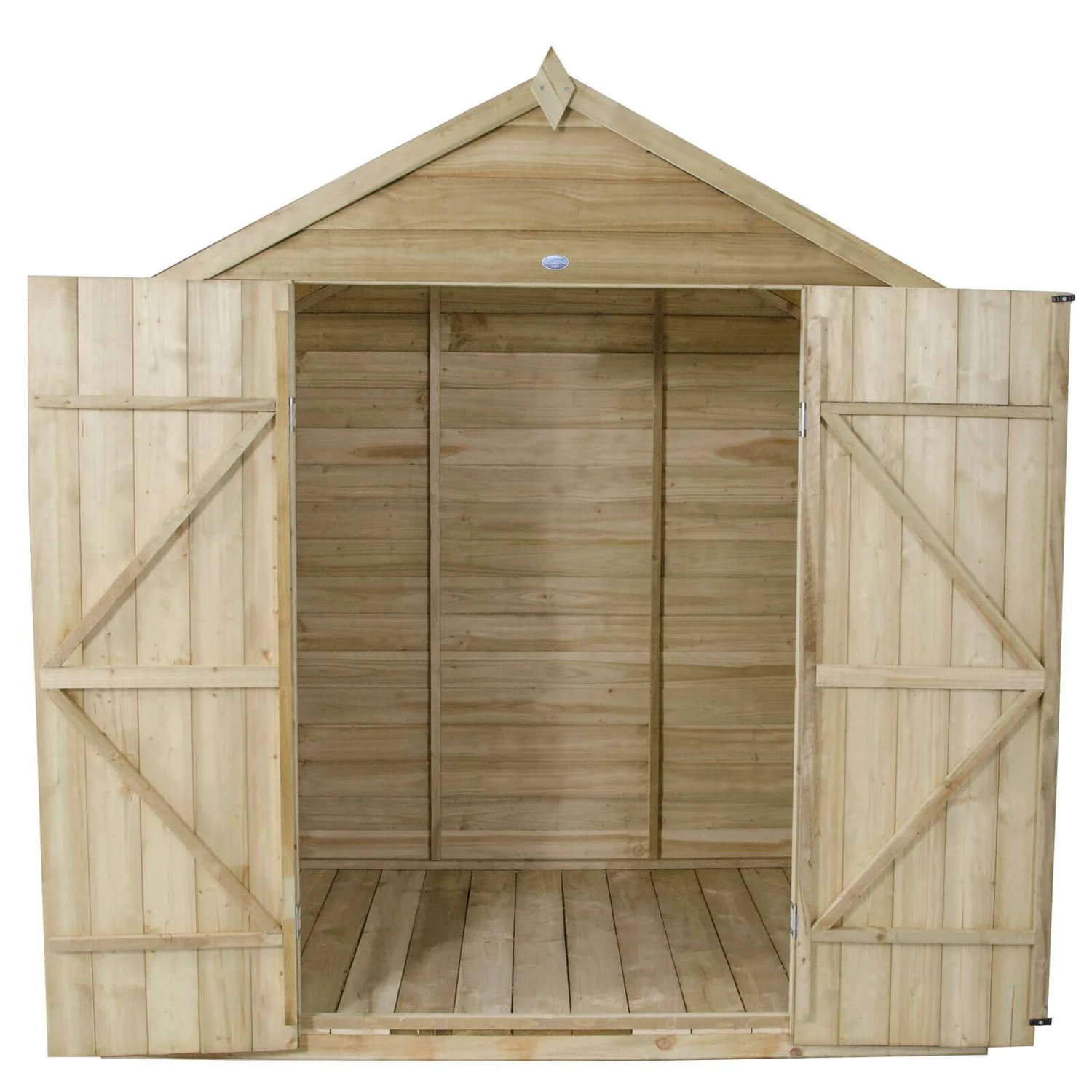 7x5ft Forest Natural Timber Overlap Apex Pressure Treated Wooden Shed 6 7x5ft Forest Natural Timber Overlap Apex Pressure Treated Wooden Shed - Image 6