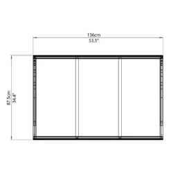 Palram - Canopia Canopy Venus 1350 Clear -Garden & Outdoors 12810976 4564833200882271