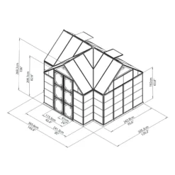 Palram - Canopia Victory Orangery Garden Chalet -Garden & Outdoors 12811090 1464833201783420
