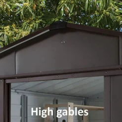 Yardmaster 10x8ft Woodgrain Metal Shed -Garden & Outdoors 12817731 1405040005986401