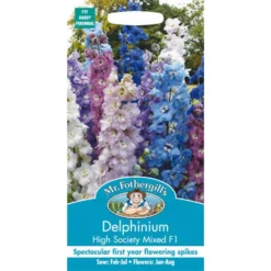 Mr. Fothergill's Delphinium High Society Mixed F1 Seeds