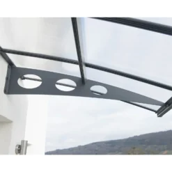 Palram - Canopia Canopy Herald 6690 Grey Clear -Garden & Outdoors 12821920 3744833173980503