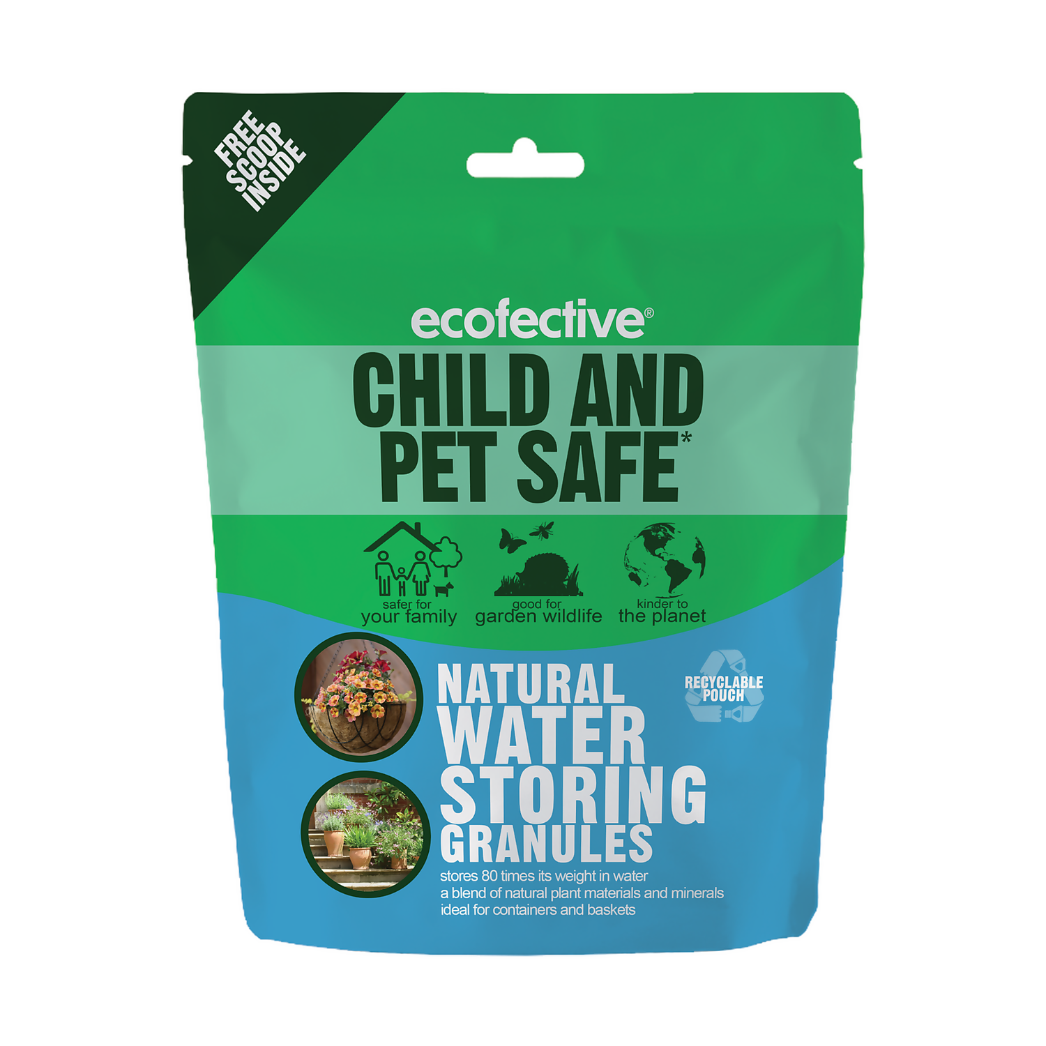 Ecofective Natural Water Storing Granules - 350g 1 Ecofective Natural Water Storing Granules - 350g