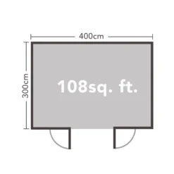 Forest Melbury 4.0m X 3.0m Log Cabin Single Glazed 24kg Polyester Felt, Plus Underlay 17 Forest Melbury 4.0m X 3.0m Log Cabin Single Glazed 24kg Polyester Felt, Plus Underlay -Garden & Outdoors 12832774 6244833196218663