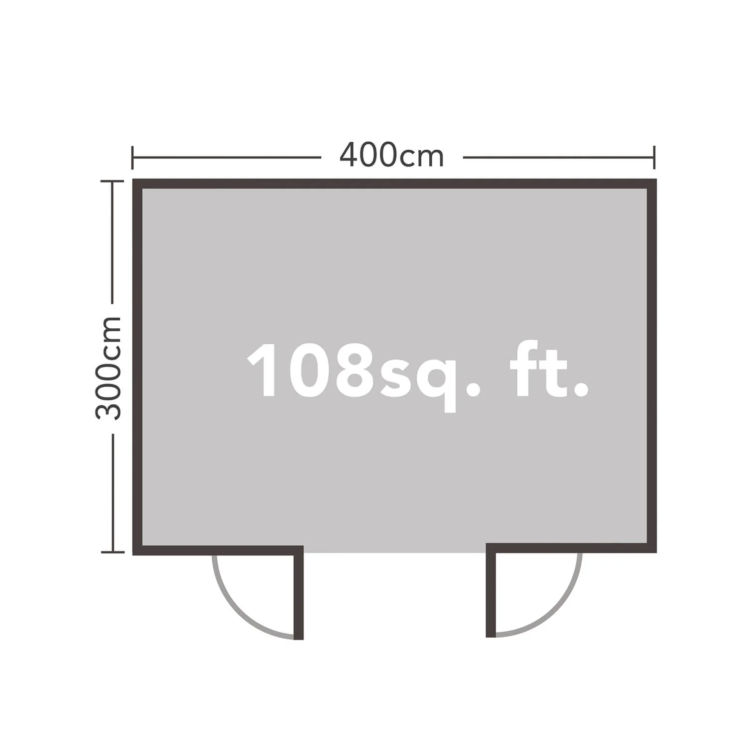 Forest Melbury 4.0m X 3.0m Log Cabin Single Glazed 24kg Polyester Felt, Plus Underlay 9 Forest Melbury 4.0m X 3.0m Log Cabin Single Glazed 24kg Polyester Felt, Plus Underlay - Image 9