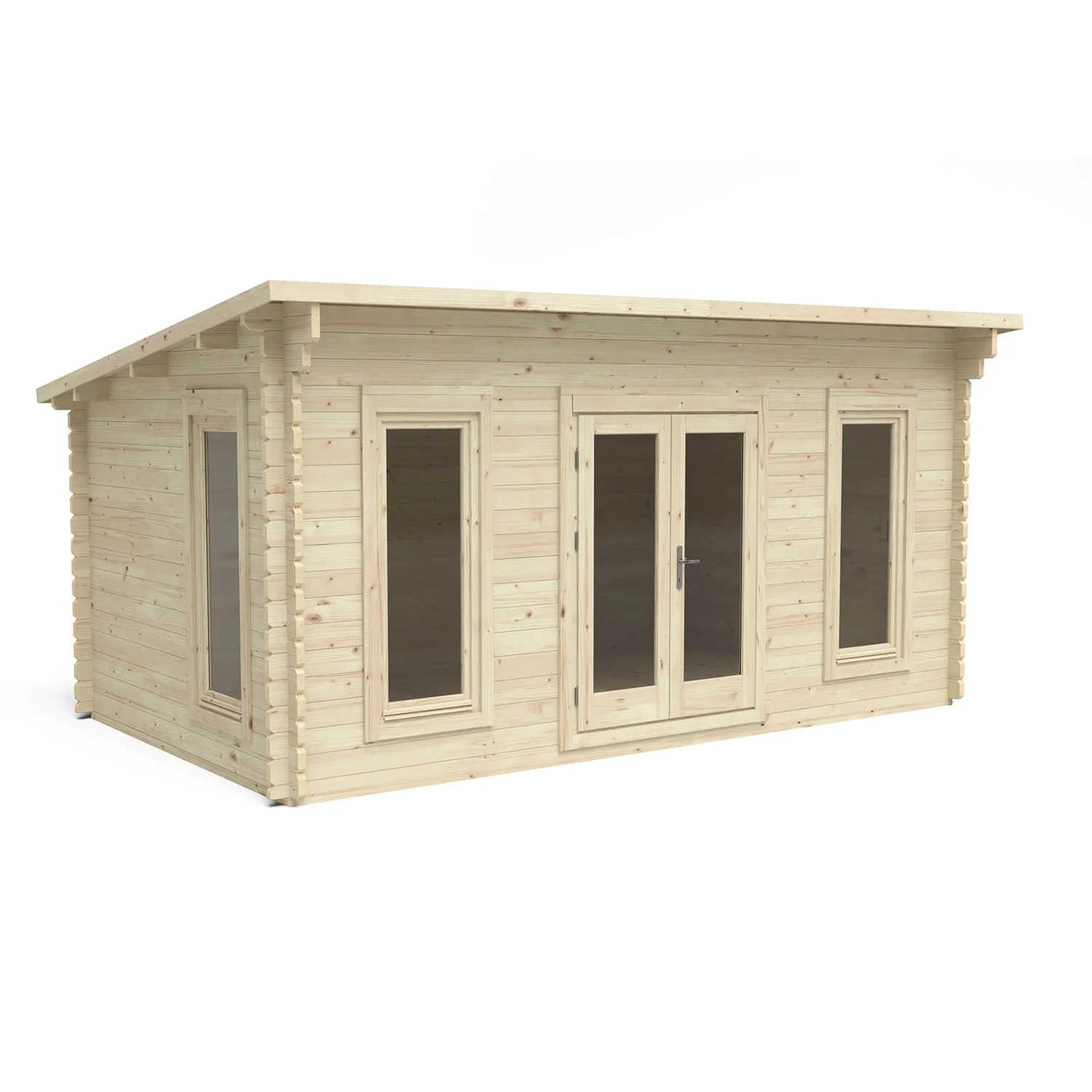 Forest Elmley 5.0m X 3.0m Log Cabin Double Glazed 24kg Polyester Felt, No Underlay - Installation Included 1 Forest Elmley 5.0m X 3.0m Log Cabin Double Glazed 24kg Polyester Felt, No Underlay - Installation Included