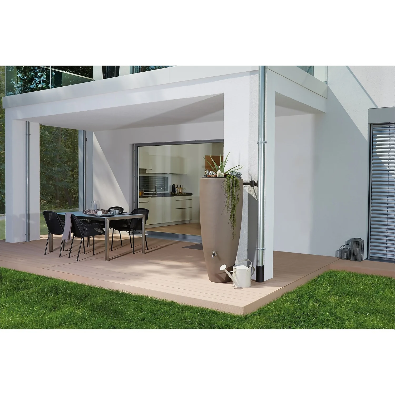 Garantia 2 In 1 Water Collector 300L - Taupe 2 Garantia 2 In 1 Water Collector 300L - Taupe - Image 2