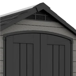 Keter Premier 7 X 7ft Outdoor Garden Apex Storage Shed - Grey -Garden & Outdoors 12882034 1335036180500743