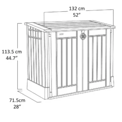 Keter Store It Out Midi Outdoor Garden Storage Shed 880L - Beige/Brown 18 Keter Store It Out Midi Outdoor Garden Storage Shed 880L - Beige/Brown -Garden & Outdoors 12885761 1744898752660647