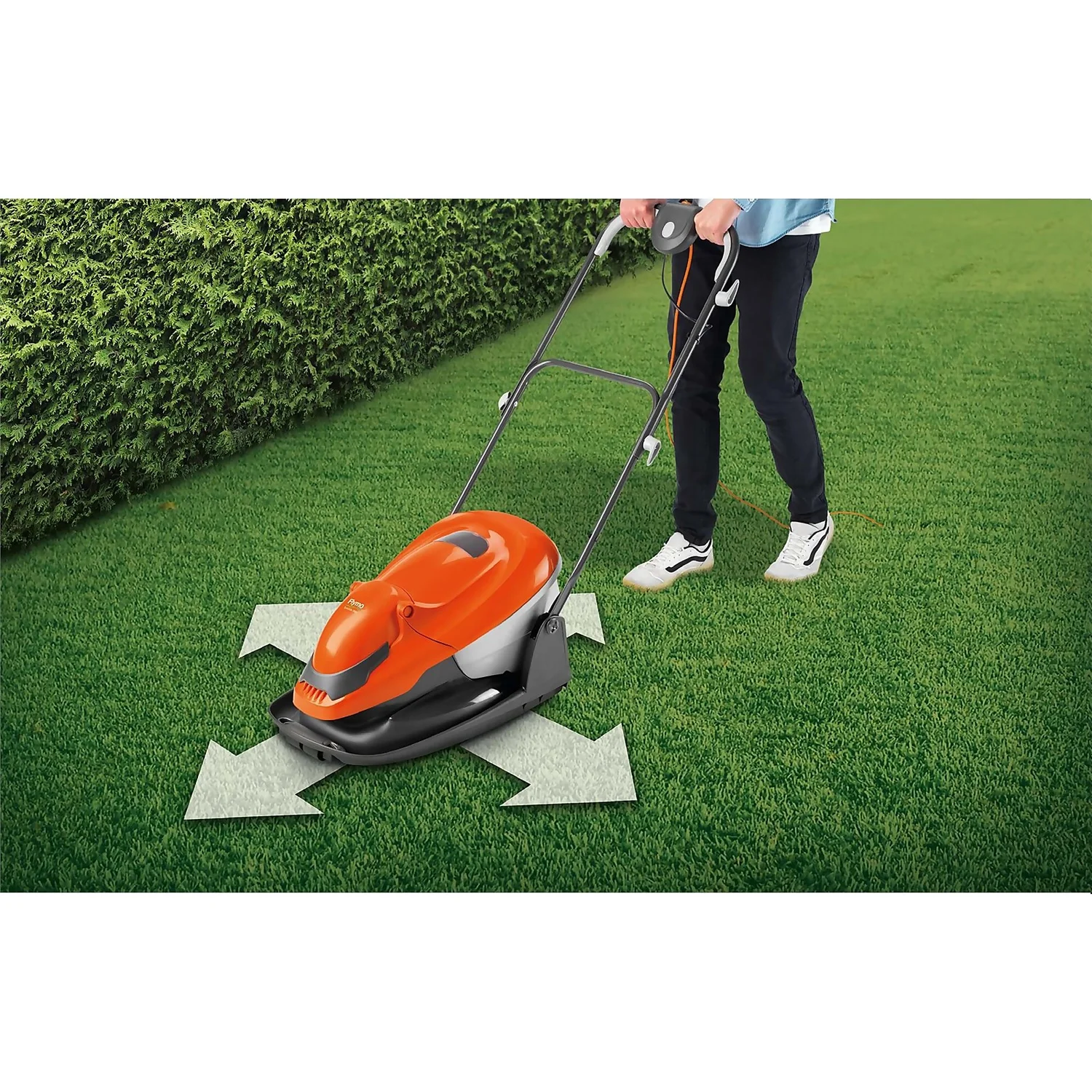 Flymo 1800W EasiGlide Electric Hover Lawn Mower - 36cm 2 Flymo 1800W EasiGlide Electric Hover Lawn Mower - 36cm - Image 2