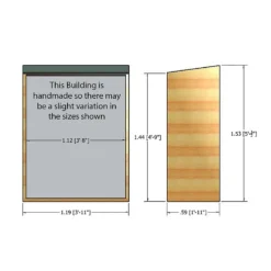 Shire Garden Store Shiplap - 4x2ft -Garden & Outdoors 12887188 2024851572700855