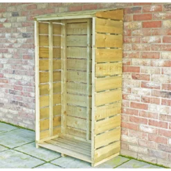 Shire Tall Wall Log Store - 3x1.5ft -Garden & Outdoors 12887202 1464851593337372