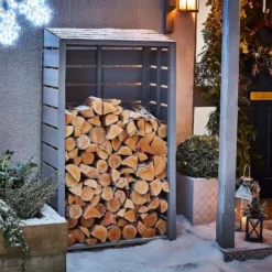 Shire Tall Wall Log Store - 3x1.5ft -Garden & Outdoors 12887202 1504910901538437