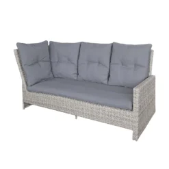 Mortimer Grey Rattan Garden Corner Sofa Set -Garden & Outdoors 12887790 3255047776533844