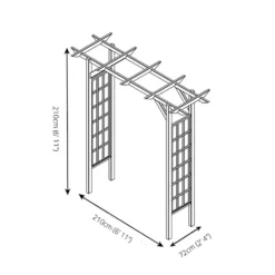 Mercia Flat Top Arch -Garden & Outdoors 12888298 1224843954305336