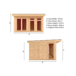 Mercia Insulated Garden Room 4 X 3m - Installed -Garden & Outdoors 12891955 4964851896409507