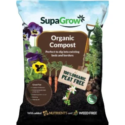 SupaGrow Peat Free Organic Soil Improver - 50L