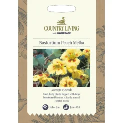 Country Living Nasturtium Peach Melba Seeds