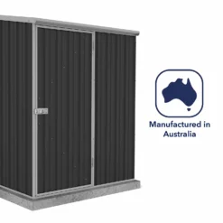 Absco 5 X 3ft Space Saver Metal Pent Shed - Dark Grey 15 Absco 5 X 3ft Space Saver Metal Pent Shed - Dark Grey -Garden & Outdoors 13440829 2054929186594831