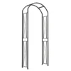 Panacea KD Round Top Garden Arch - Black