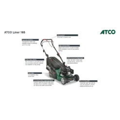 Atco 139cc Liner 16S Petrol Lawn Mower - 41cm -Garden & Outdoors 13486581 8924932697632222