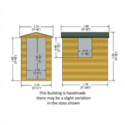Shire 6 X 4ft Lewis Garden Shed - Including Installation -Garden & Outdoors 13505253 9074926474148899