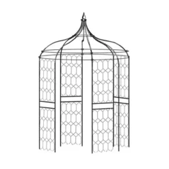 Agriframes Gothic Gazebo - (H)2.7 X (Diameter)1.8 M - Black