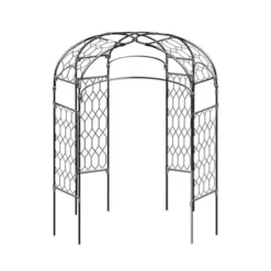 Agriframes Round Gazebo - (H)2.2 X (Diameter)1.8 M - Black