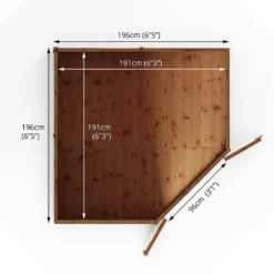 Mercia 7ft X 7ft Premium Shiplap Corner Shed 17 Mercia 7ft X 7ft Premium Shiplap Corner Shed -Garden & Outdoors 13555793 5074949334251598