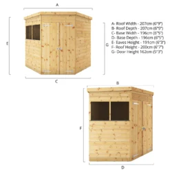 Mercia 7ft X 7ft Premium Shiplap Corner Shed - Including Installation 16 Mercia 7ft X 7ft Premium Shiplap Corner Shed - Including Installation -Garden & Outdoors 13555799 1634949336185218