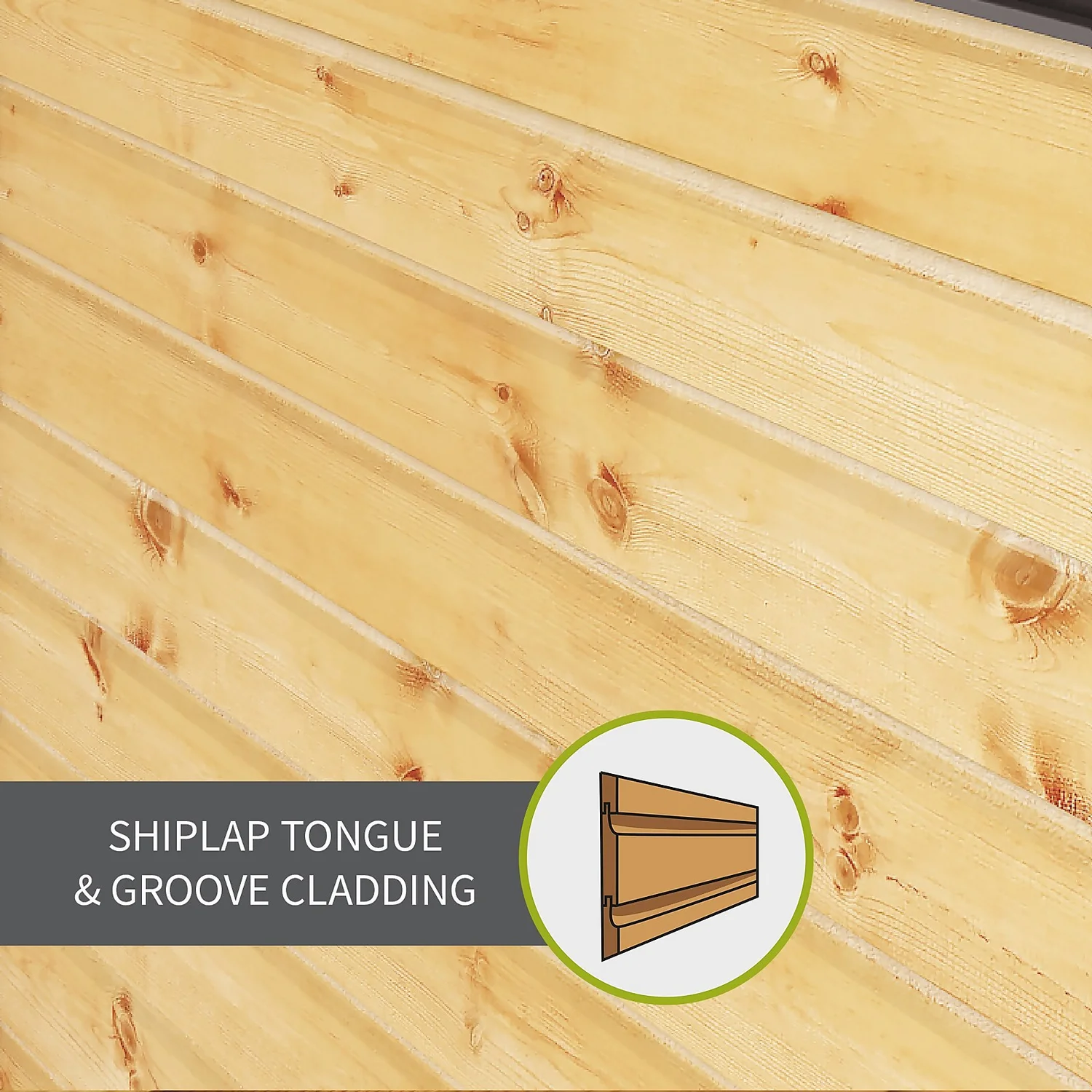 Mercia 7ft X 7ft Premium Shiplap Corner Shed - Including Installation 4 Mercia 7ft X 7ft Premium Shiplap Corner Shed - Including Installation - Image 4