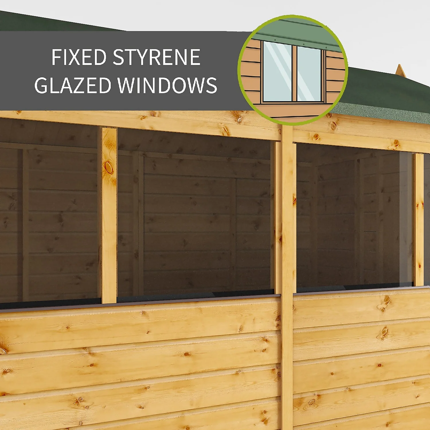Mercia 7ft X 7ft Premium Shiplap Corner Shed - Including Installation 3 Mercia 7ft X 7ft Premium Shiplap Corner Shed - Including Installation - Image 3