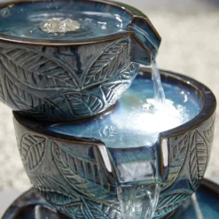 Stylish Fountain Fossil Leaf Water Feature With LEDs -Garden & Outdoors 13846049 1054962028345905