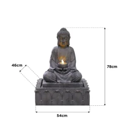 Stylish Fountain Serenity Water Feature With LEDs -Garden & Outdoors 13846069 1804978880968461