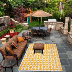 Homebase Outdoor Rug - Mustard 240x300cm -Garden & Outdoors 13953342 2344989199333986