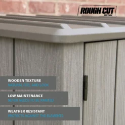 LIFETIME 1500L Vertical Storage Shed - Rough-Cut Brown -Garden & Outdoors 13997404 4544999835315715