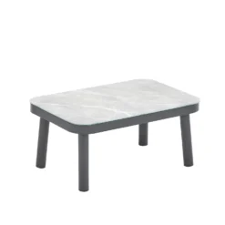 Heba Grey Metal Garden Corner Sofa Set -Garden & Outdoors 14005702 6005022704839677