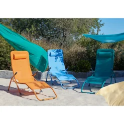 Siesta Sun Lounger - Yellow 8 Siesta Sun Lounger - Yellow -Garden & Outdoors 14005766 1585022687597849