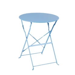 Millie Metal Bistro Set - Blue 12 Millie Metal Bistro Set - Blue -Garden & Outdoors 14005783 1995022384428895
