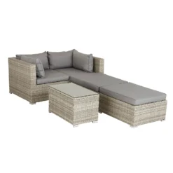 Cairo Grey Rattan Effect Garden Sofa Set -Garden & Outdoors 14005786 1675022102896865