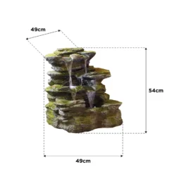 Stylish Fountain Como Springs Water Feature With LEDs -Garden & Outdoors 14519356 1045047822742634